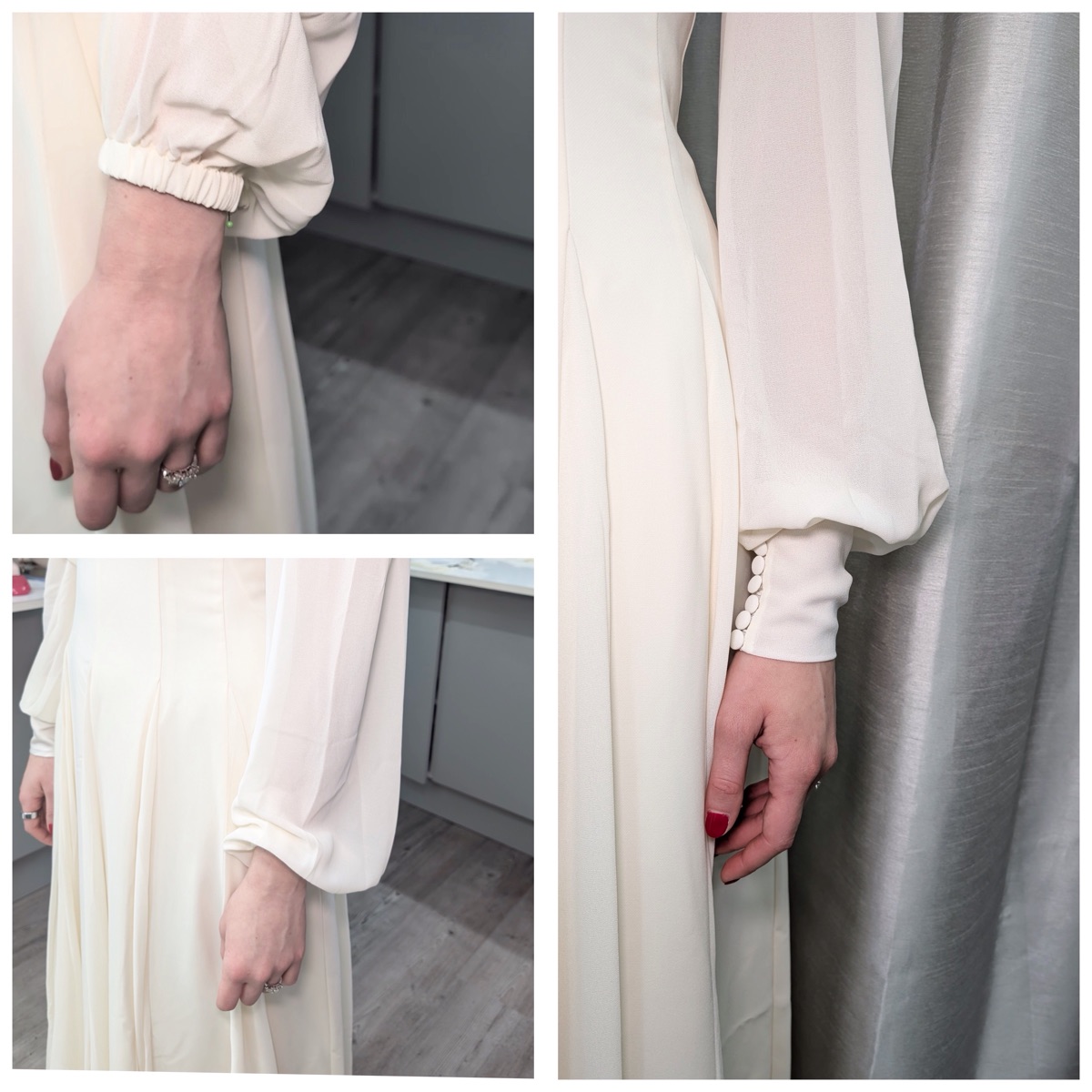 Adding a romantic style cuff — bridal work by professional