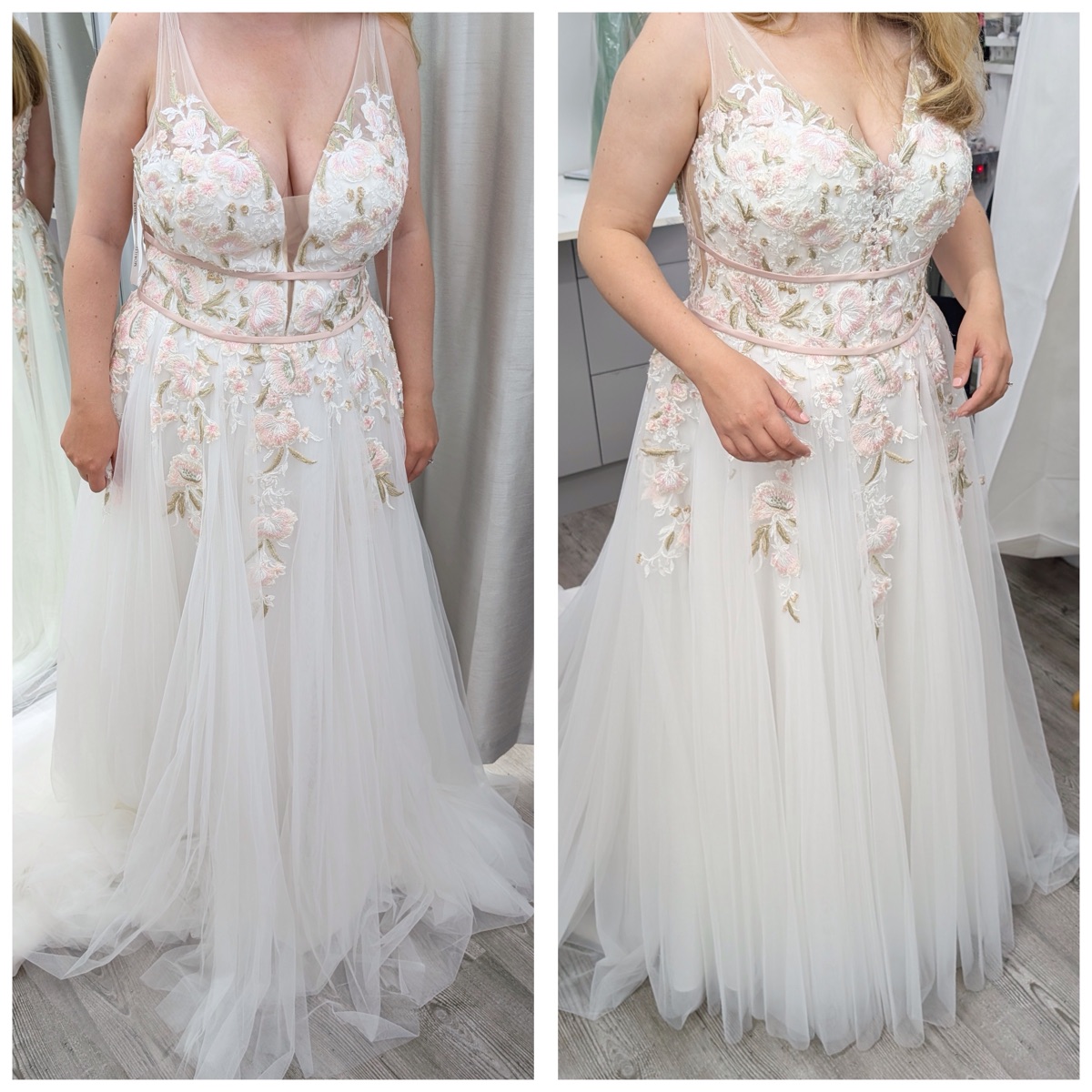 Bridal bodice structure — bridal work by professional